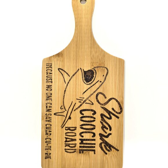 Sharkcoochieboard 11x5x.4 inch cutting/serving board, sealed with food safe oil - Picture 2 of 6